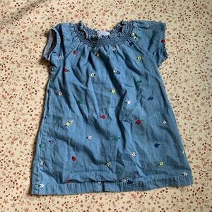 Hanna Andersson floral denim dress